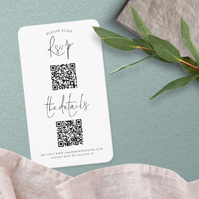 Script 2 QR-Codes für Hochzeitdetails UAWG Begleitkarte (Von Creator hochgeladen)