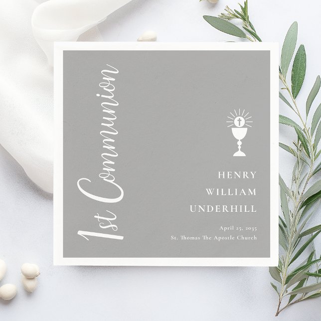 Script Boys 1. Kommunion Serviette (Von Creator hochgeladen)