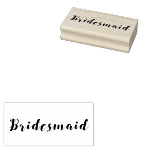Script Bridesmaid Gummistempel