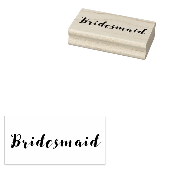 Script Bridesmaid Gummistempel (Stempel)
