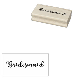 Script Bridesmaid Rubber-Briefmarke Gummistempel