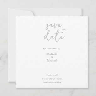 Script Calligraphy Wedding Modern Save the Date Einladung