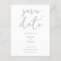Script Calligraphy Wedding Modern Save the Date