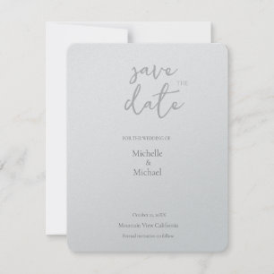 Script Calligraphy Wedding Modern Save the Date RSVP Karte