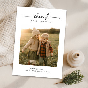 Script Cherish Jeden Augenblick Foto Weihnachten