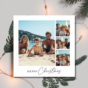Script Christmas 4 Family Foto Nautical Beachy Feiertagskarte