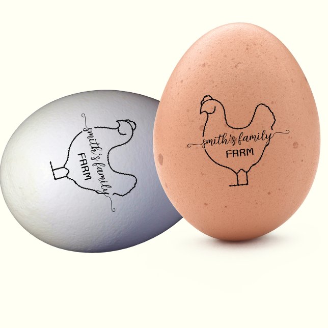 Script Custom Chicken silhouette Egg Mini Stamp Gummistempel (Von Creator hochgeladen)