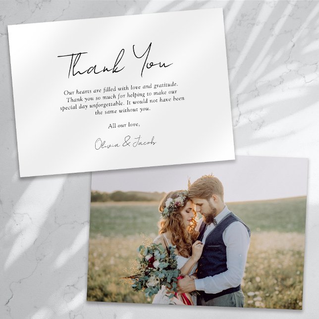 Script Dankeschön Foto Hochzeit Dankeschön Karte (Von Creator hochgeladen)