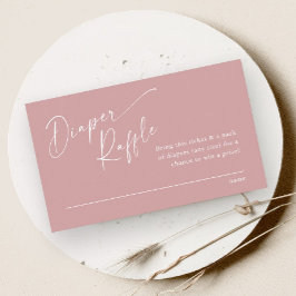 Script Diaper Raffle Girls Babydusche Begleitkarte