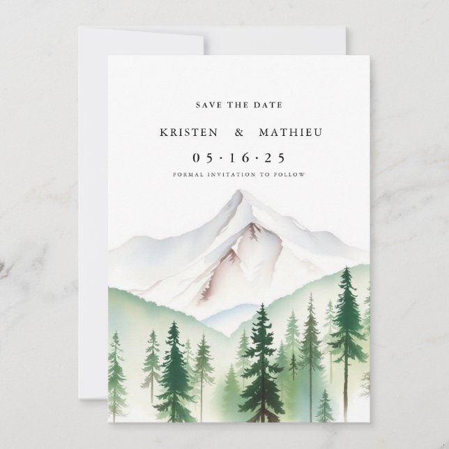 Script Digital Mountain Save The Date (Vorderseite)