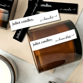 Script-Dünnkandle-Tamper-Proof-Siegel Etiketten