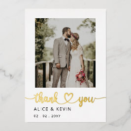 Script Elegant Handwritten Foto Wedding Th Folieneinladung