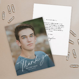 Script-Foto-Abschluss Vielen Dank Einladung