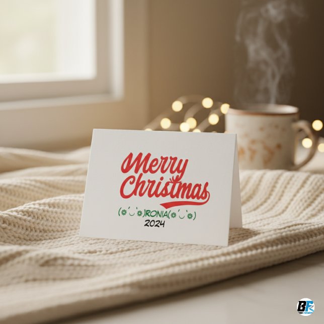 Script frohe Weihnachten rot mit Namen und Jahr (Von Creator hochgeladen)