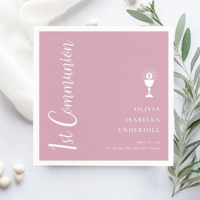 Script Girls 1. Kommunion Serviette (Von Creator hochgeladen)