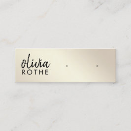 Script Gold Gradient Study Earring Mini Visitenkarte