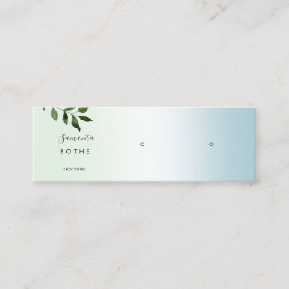 Script Gradient Study Earring Mini Business Ca Mini Visitenkarte