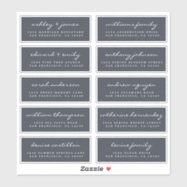 Script Guest Address Labels ORDER 6" oder 8" Blatt