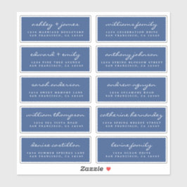 Script Guest Address Labels ORDER 6" oder 8" Blatt