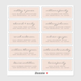 Script Guest Address Labels ORDER 6" oder 8" Blatt