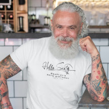 Script Hallo Sechzig Minimalist 60. Geburtstag