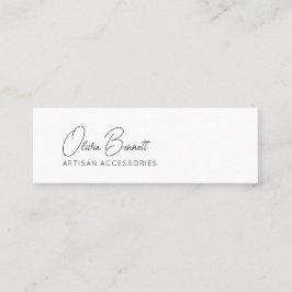 Script Heart Earring display holder Mini Visitenkarte