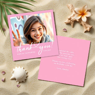 Script Heart Soft Pink Girl Budget Danke Karte