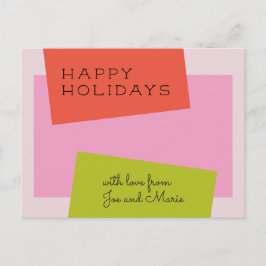 Script Holiday Postcard, Mitte Jahrhundert Postkarte