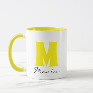 Script-Individuelle Name und Monogramm Tasse