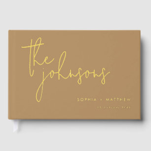 Script Individuellen Namens Wedding Foil Gästebuch