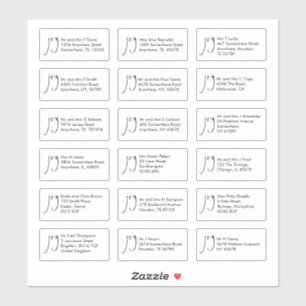 Script Joy Christmas 18 Empfänger Name Adressen Aufkleber