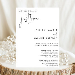 Script Just Liebe Chic Intimate Wedding Courthouse Einladung