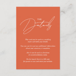 Script Kalligraphie Verona Sonnenuntergang Orange Begleitkarte