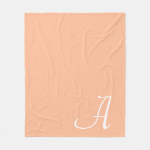 Script Letter Fleece Blanket