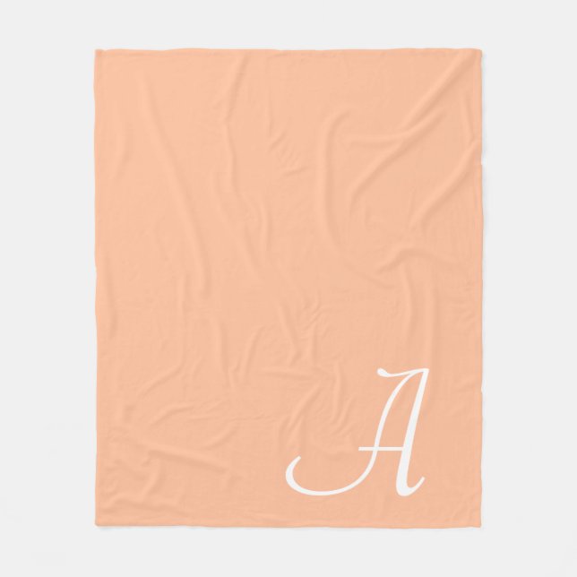 Script Letter Fleece Blanket (Vorderseite)