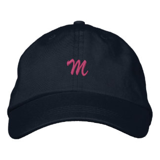 Script-Letter M Bestickte Baseballkappe