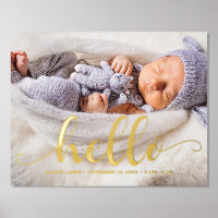 Script Letting "Hello" Baby Foto