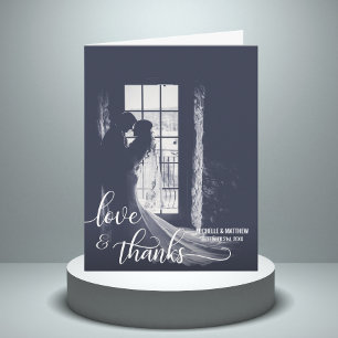 Script-LIEBE & DANKS-Karte   FOTO Dankeskarte