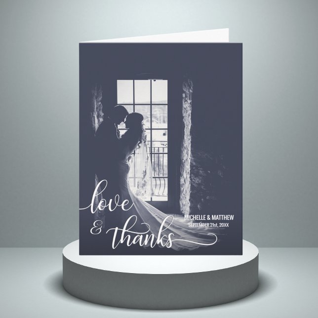 Script-LIEBE & DANKS-Karte | FOTO Dankeskarte (Von Creator hochgeladen)