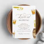 Script-Liebe ist das Brewing-Beer-Brautparty Einladung<br><div class="desc">Überraschen Sie Ihre Lieben mit dieser stilvollen Braudusche-Einladung mit hübschen Aquarellbildern und bearbeitbaren Details. Einfach anpassen,  indem Sie auf die Option "Personalisieren" klicken.</div>