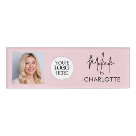 Script Logo Photo Makeup Namenschild