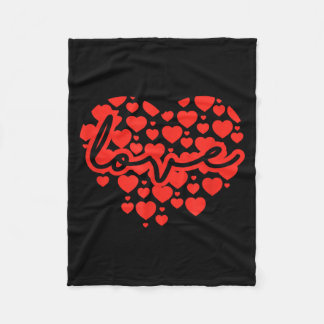 Script Love Heart Of Hearts Valentine's Day  Fleecedecke