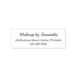 Script Makeup Studio Name Rücksendeadresse Telefon Permastempel