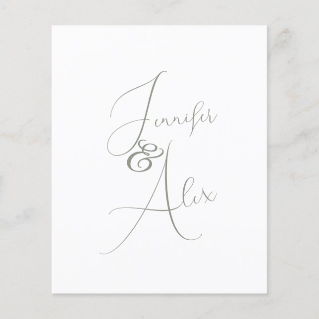 Script Minimalist Photo Collage Thank You Cards (Vorderseite)