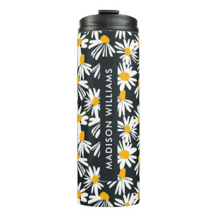 Script Monogram Blume Thermal Tumbler Thermosbecher