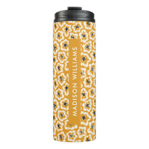 Script Monogram Blume Thermal Tumbler Thermosbecher