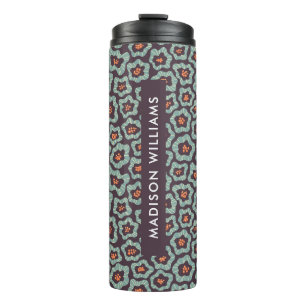 Script Monogram Blume Thermal Tumbler Thermosbecher