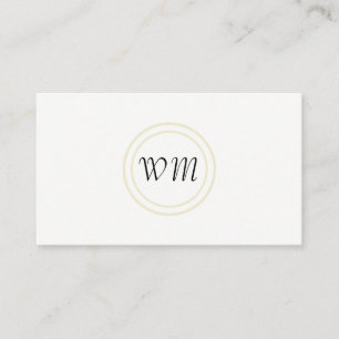 Script Monogram / Corporate Rustic Visitenkarte