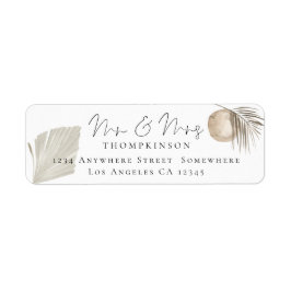 Script Mr. and Mrs Pampas Grass Return Name Addres