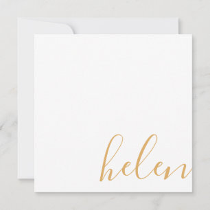 Script Name Personalisiert Honey Dijon Yellow Mitteilungskarte
